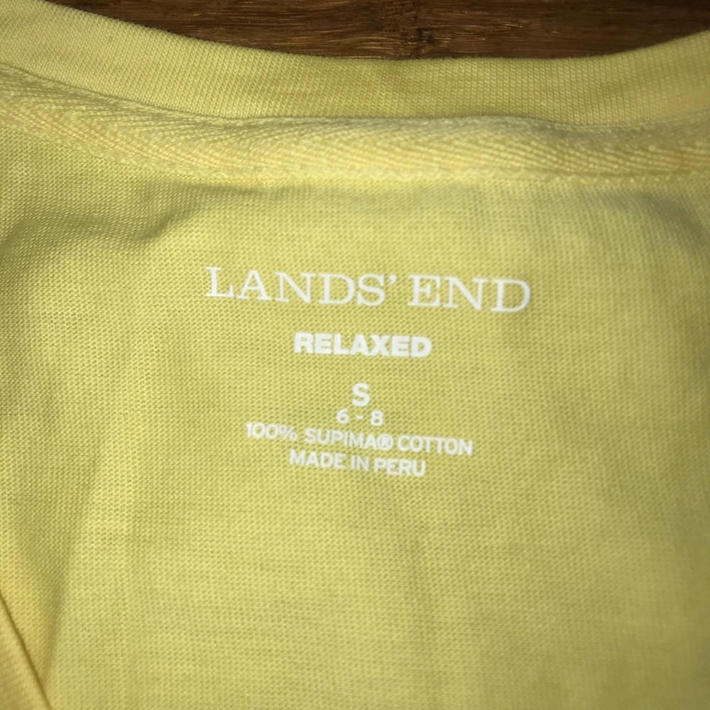 Yellow relaxed plain t-shirt - Picture 3 of 3